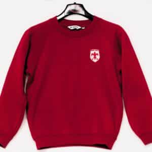 Red Blanchelande round neck sweatshirt