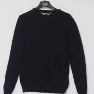 Navy V-neck jumper
